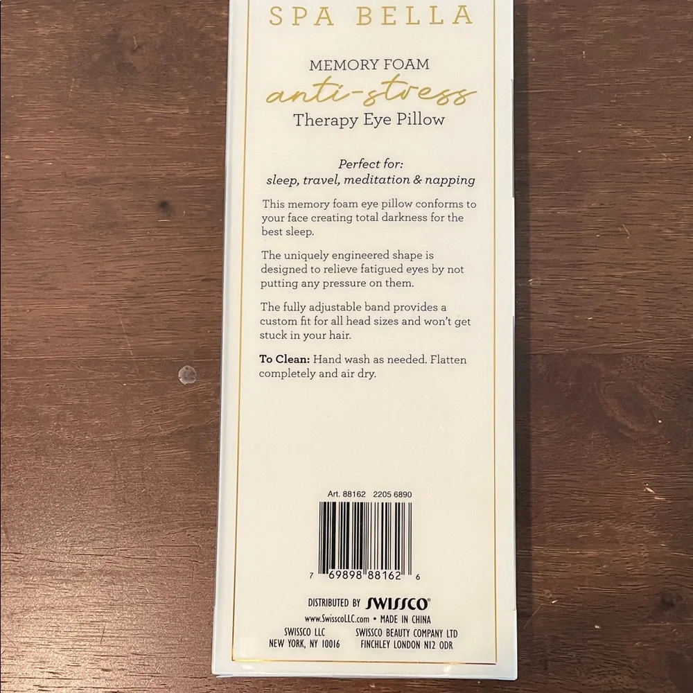 Black Therapy Eye Pillow